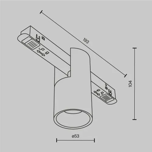 Трековый светильник Technical TR122-2-7W3K-B  фото 9