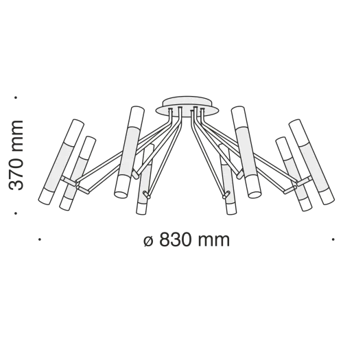 Потолочная люстра Maytoni Vigo MOD620CL-16B  фото 2